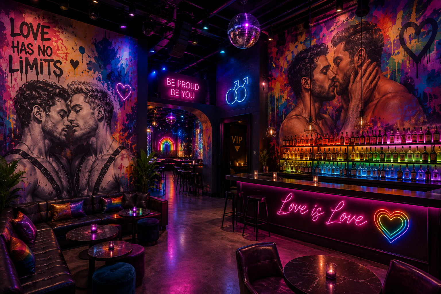 Nightclub mural concept